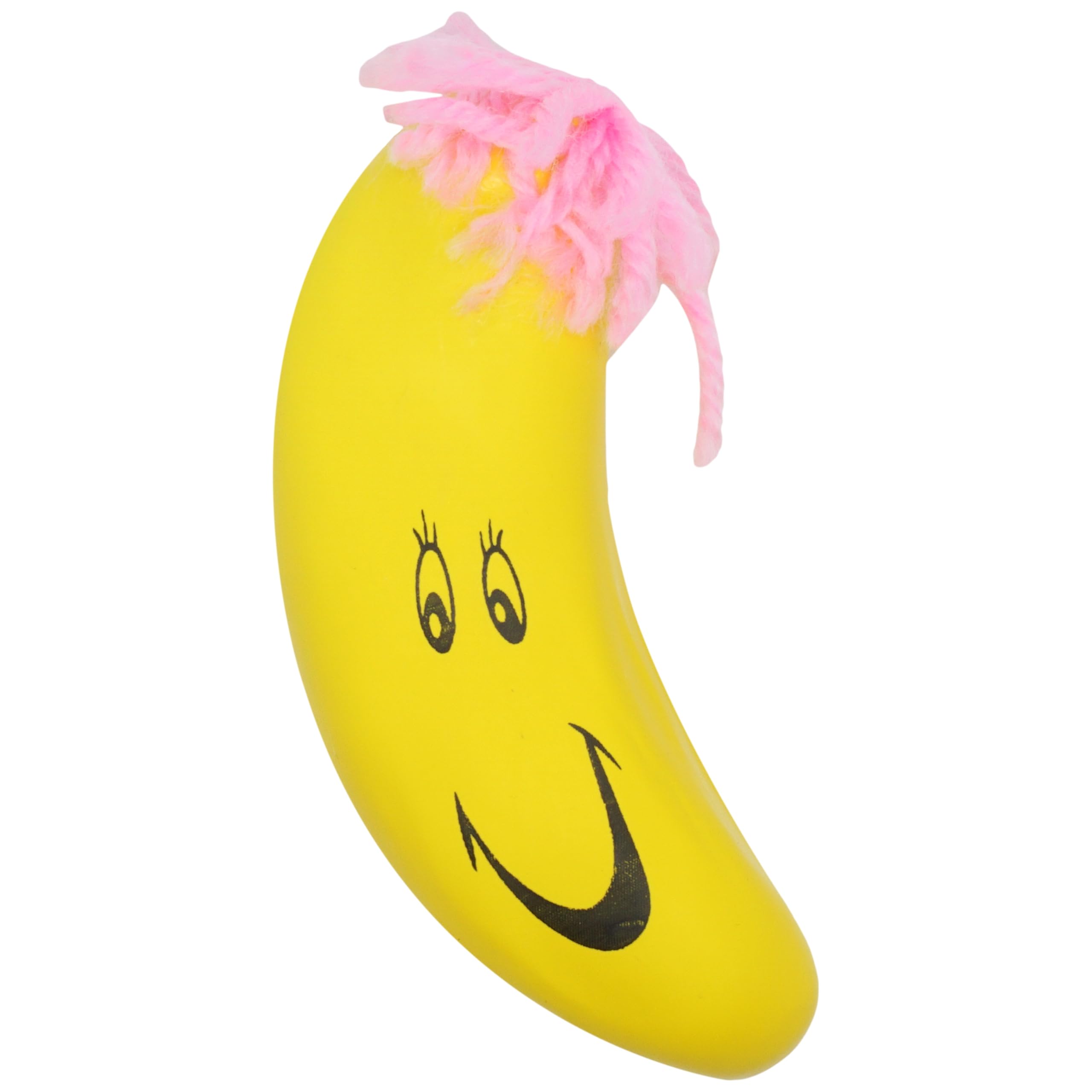 Yellow 3D Squeeze Ball for Kids, Funny Face Fidget Toy, Stress Relief Sensory Ball, Smiley Party Favour, Durable Squishy Toy for 3+ Years — image 1