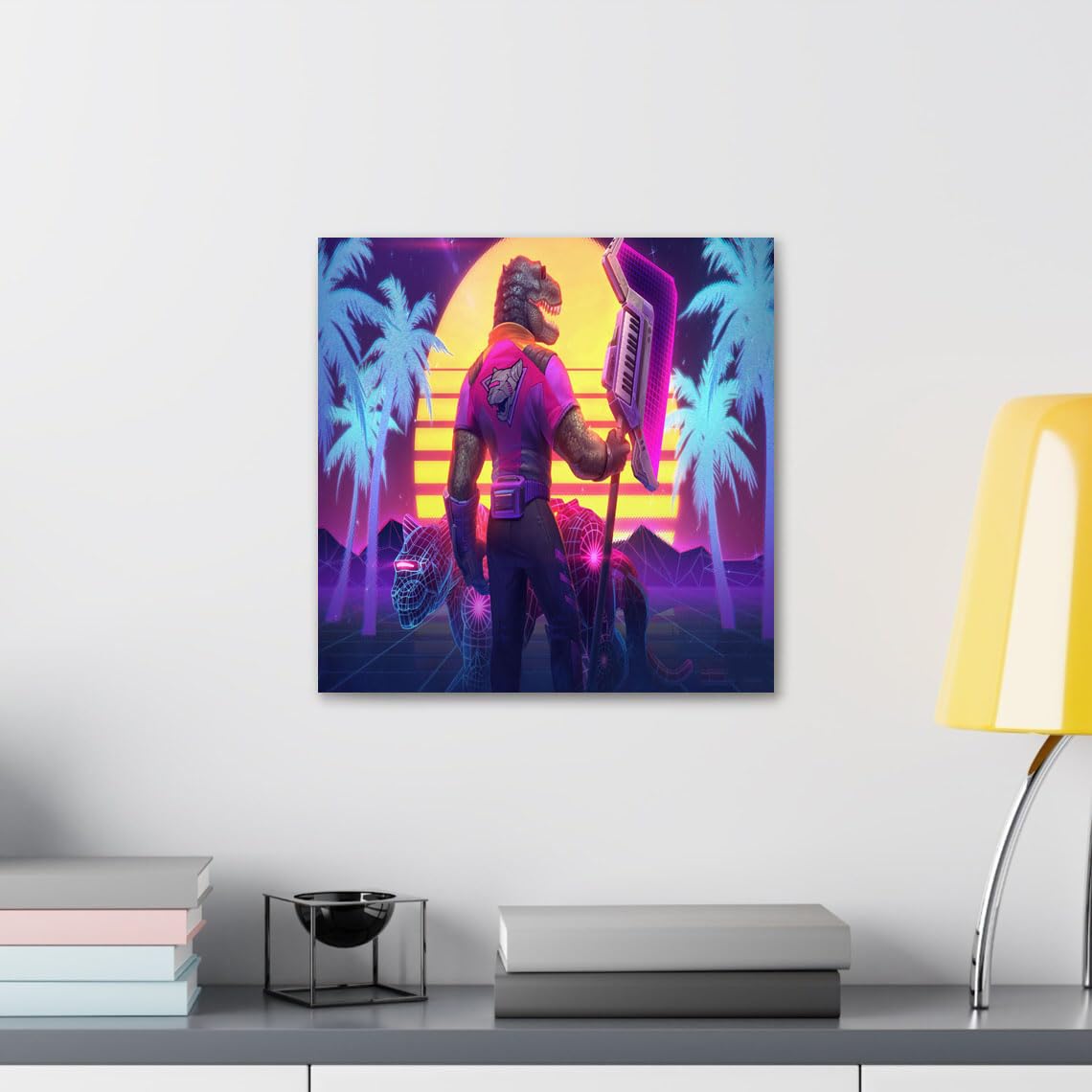 GADGETS WRAP Canvas Gallery Wrap Framed for Home Office Studio Living Room Decoration (10x10inch) - Smite Battleground Of The Gods