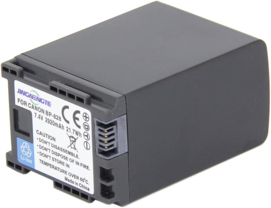 JINGNENGTE BP-828 battery for Canon VIXIA HF G30, XA20, XA25 HF200, HG20, HG21, XA10, XA20, XA25, XA30, XA35 Camcorder BP-820