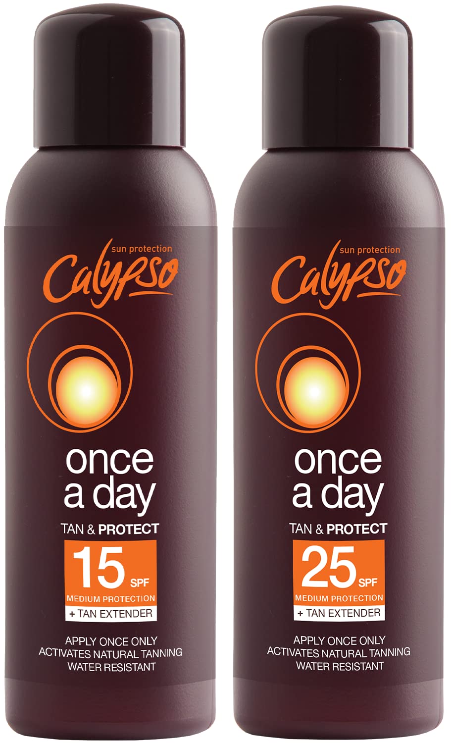 CalypsoOnce A Day Tan & Protect SPF15 and SPF25 Multipack
