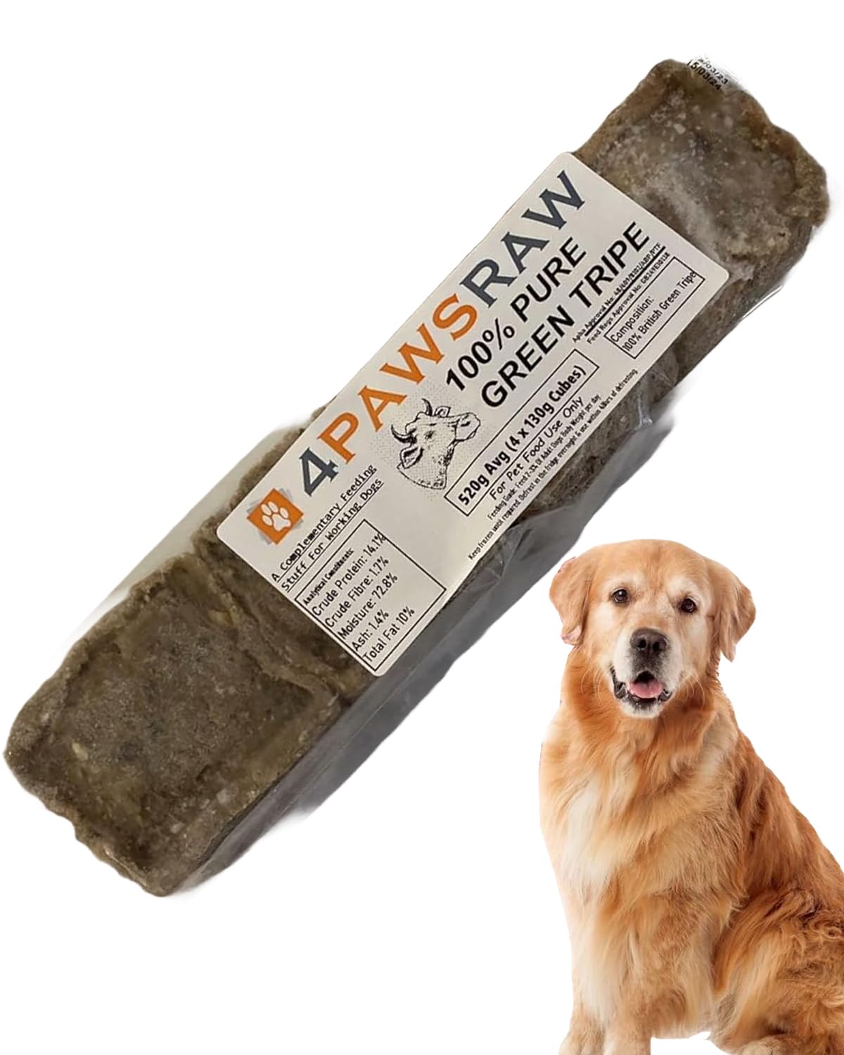 Raw Dog Food Beef Green Tripe Mince For Dogs 20 x 520g packs - 10.4kg Box