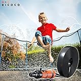 Trampoline Sprinkler for Kids 49 Ft, Heavy Duty Sprinkler For Trampoline for Outside Backyard Water...