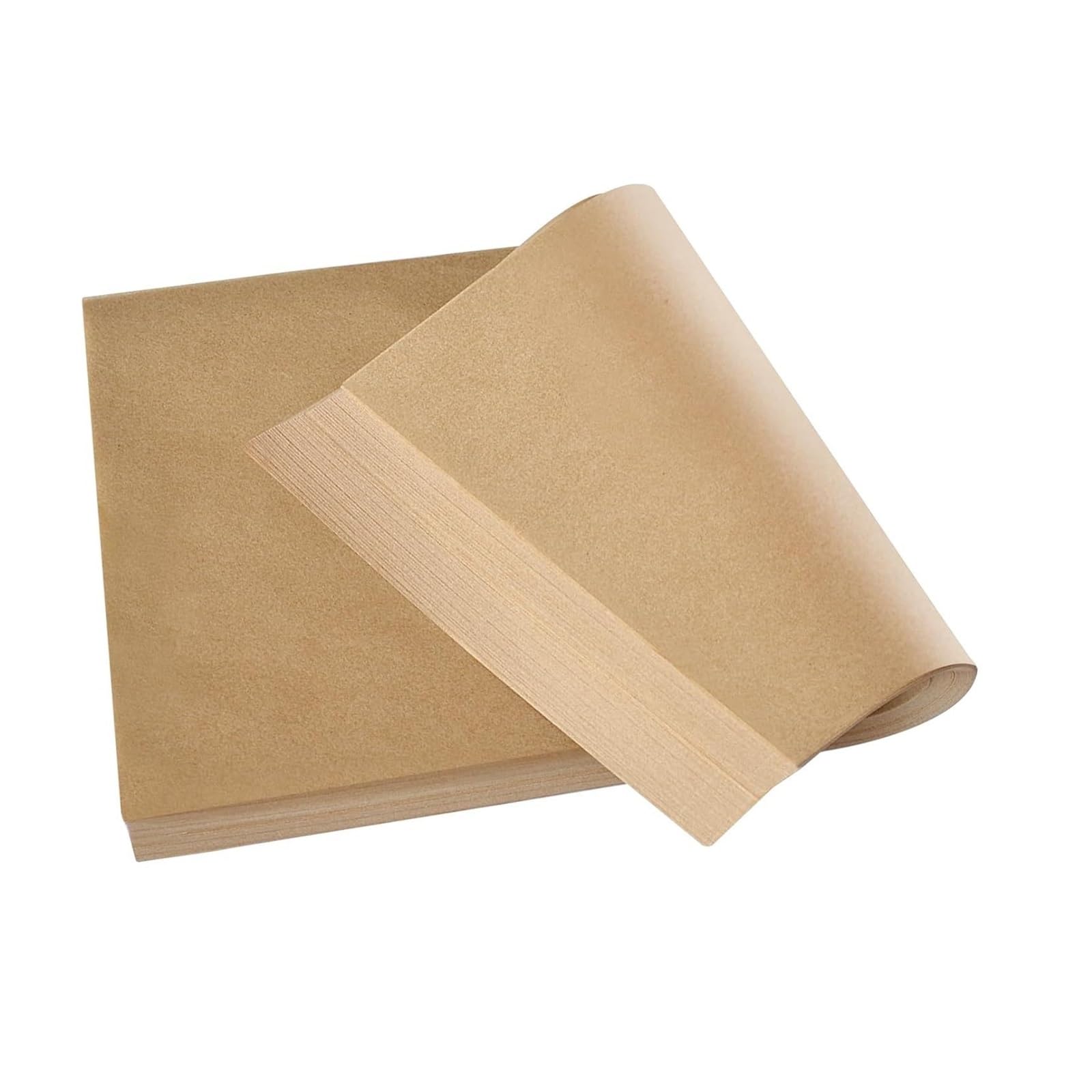 50 Uds. De pergamino rectangular antiadherente for hornear y barbacoa, papel for freidora, galletas de pan al(50Pcs-40x30cm)