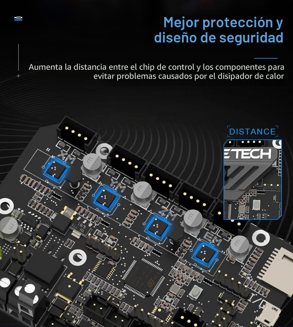 BIGTREETECH SKR Mini E3 V3.0 para Creality Ender 3 Silent Mainboard Actualización 3D Impresora 32 Bits Tablero de Control TMC2209 Controlador de Motor Paso a Paso para Ender 3 v2 Pro Ender 5 CR10