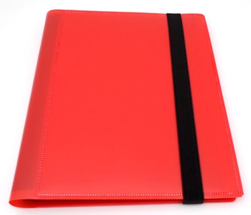 docsmagic.de Pro-Player 4-Pocket Album Red - 160 Card Binder - MTG - PKM - YGO - Álbum para Tarjetas Roja