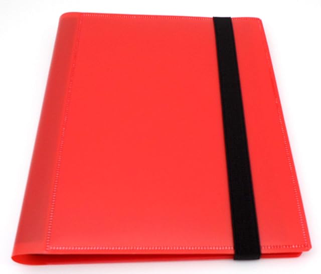 docsmagic.de Pro-Player 4-Pocket Album Red - 160 Card Binder - MTG - PKM - YGO - Álbum para Tarjetas Roja