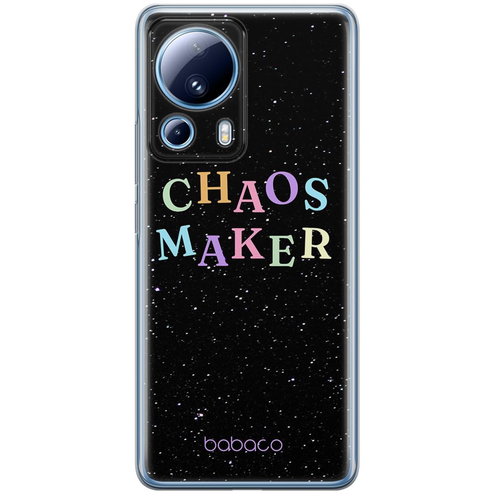 Babaco ERT GROUP mobile phone case for Xiaomi 13 LITE/CIVI 2 original and officially Licensed pattern Chaos maker 002 optimally adapted to the shape of the mobile phone, case made of TPU