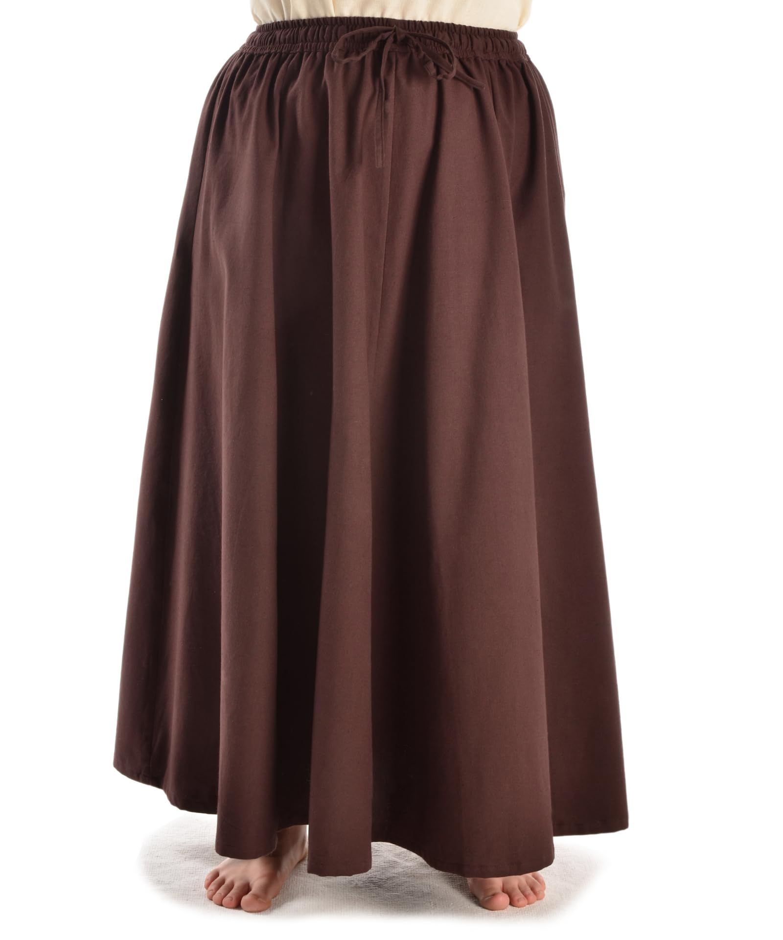 Mittelalter Rock Duzabel aus Reiner Baumwolle Rot, Schwarz, Beige, Braun S/M,L/XL,XXL/XXXL