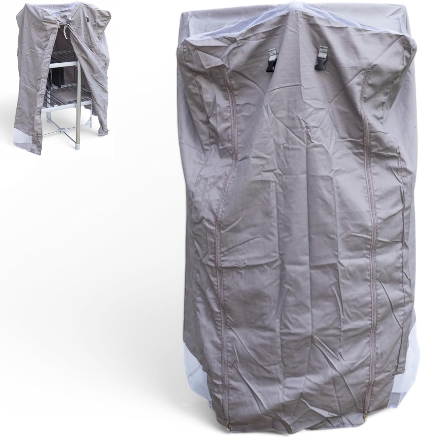 Tarrapu Grey Heated Airer Cover For 3 Tier Clothes Airers: Premium Drying Rack Cover Compatible With Drysoon, Black+Decker, And More – Electric Clothes Dryer Covers To Help Speed Up Drying