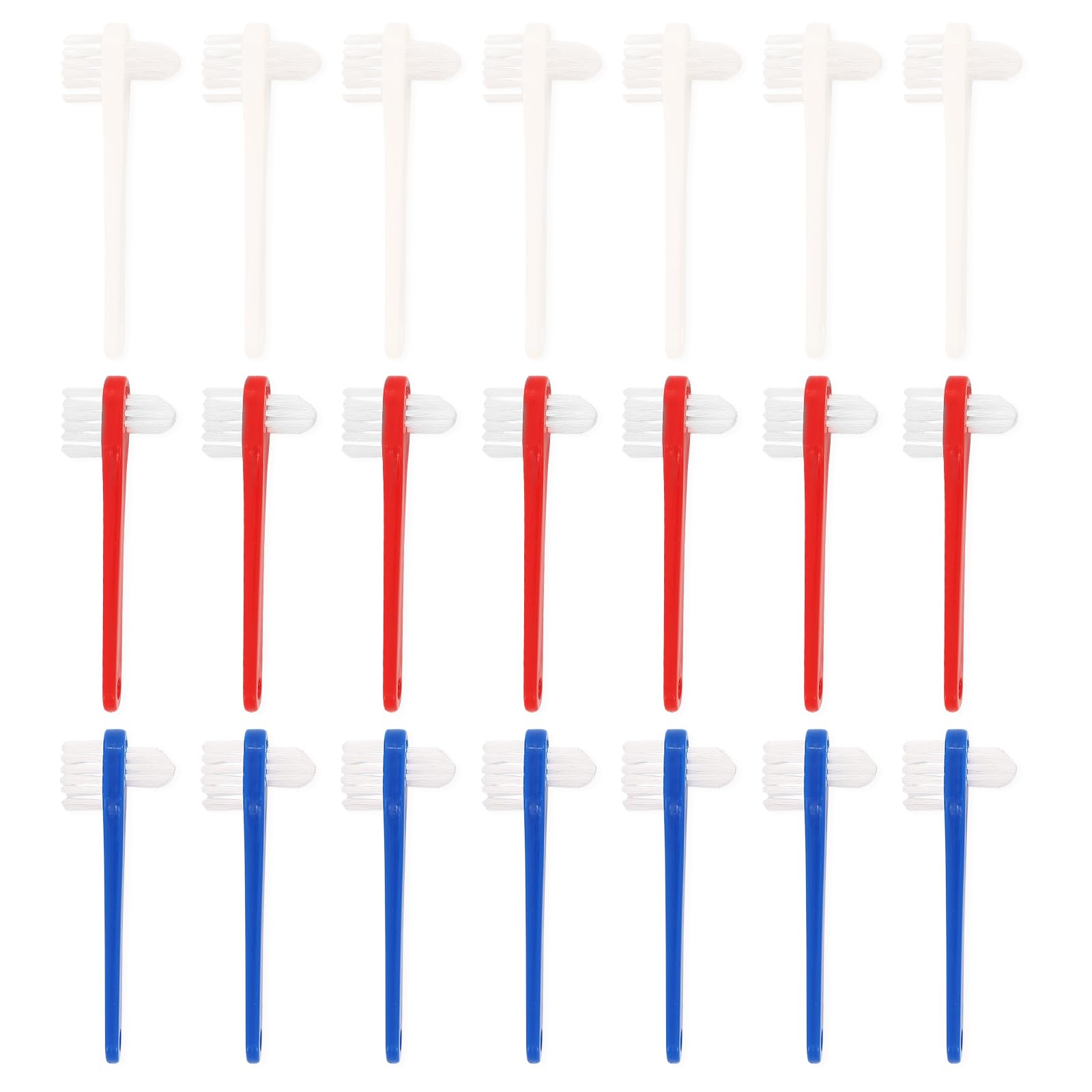 Denture Cleaning Brush 21 PCS Denture Toothbrush Portable Dual Head Retainer Cleaner Brush with Multiple Layers of Soft Bristles and Dual Angles for Cleaning Dentures and Retainers-image-16