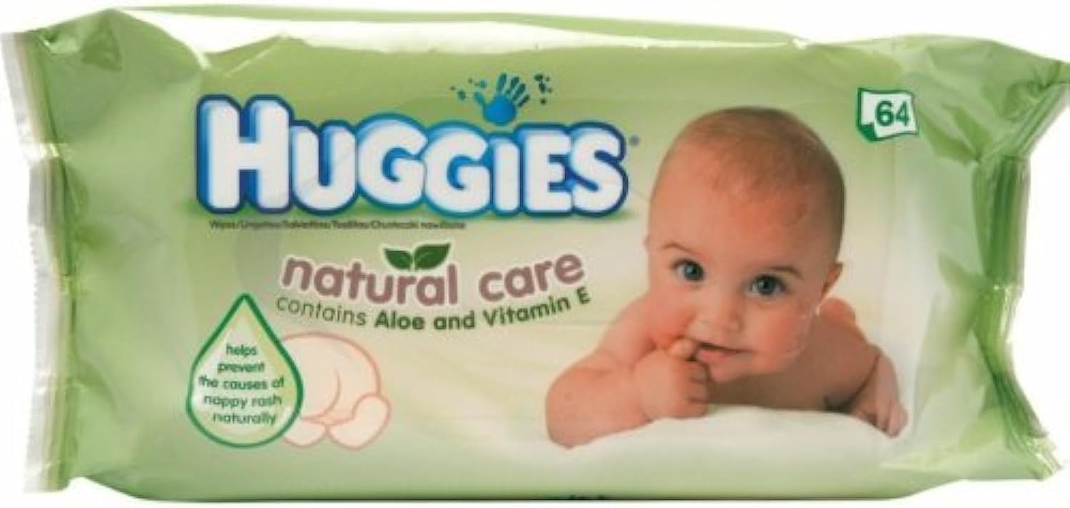 Huggies Baby Wipes Natural Care with Aloe Vera, 56 Count