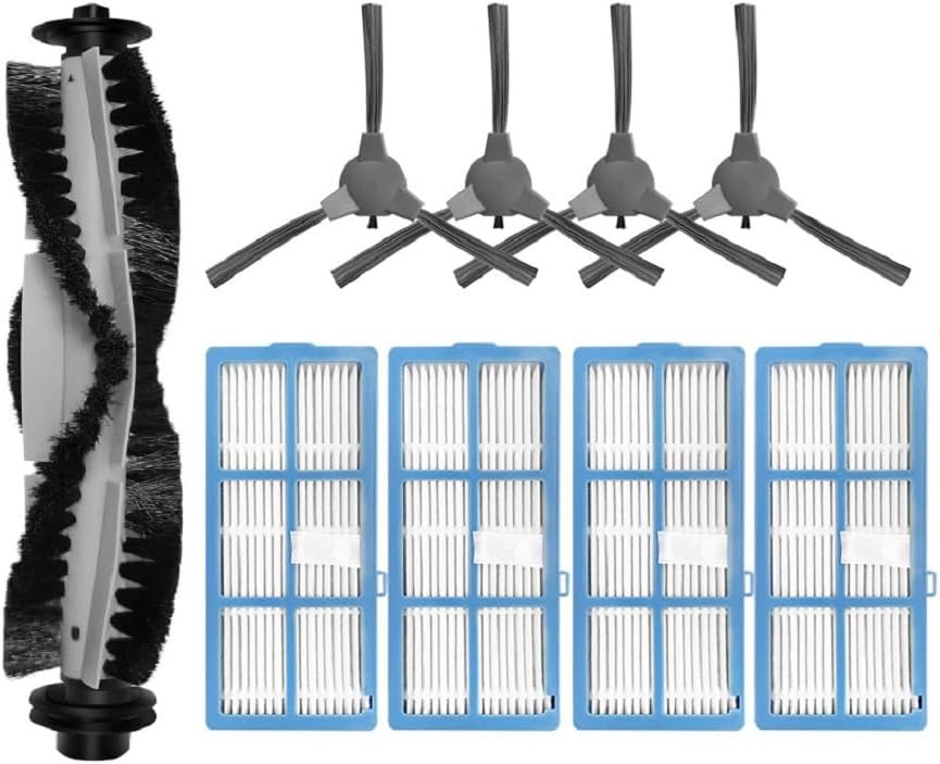 Cepillo lateral principal de repuesto, filtro Hepa, trapeador, paño de trapo, cubierta de cepillo compatible con Bagotte BG600  BG700  BG700  BG750