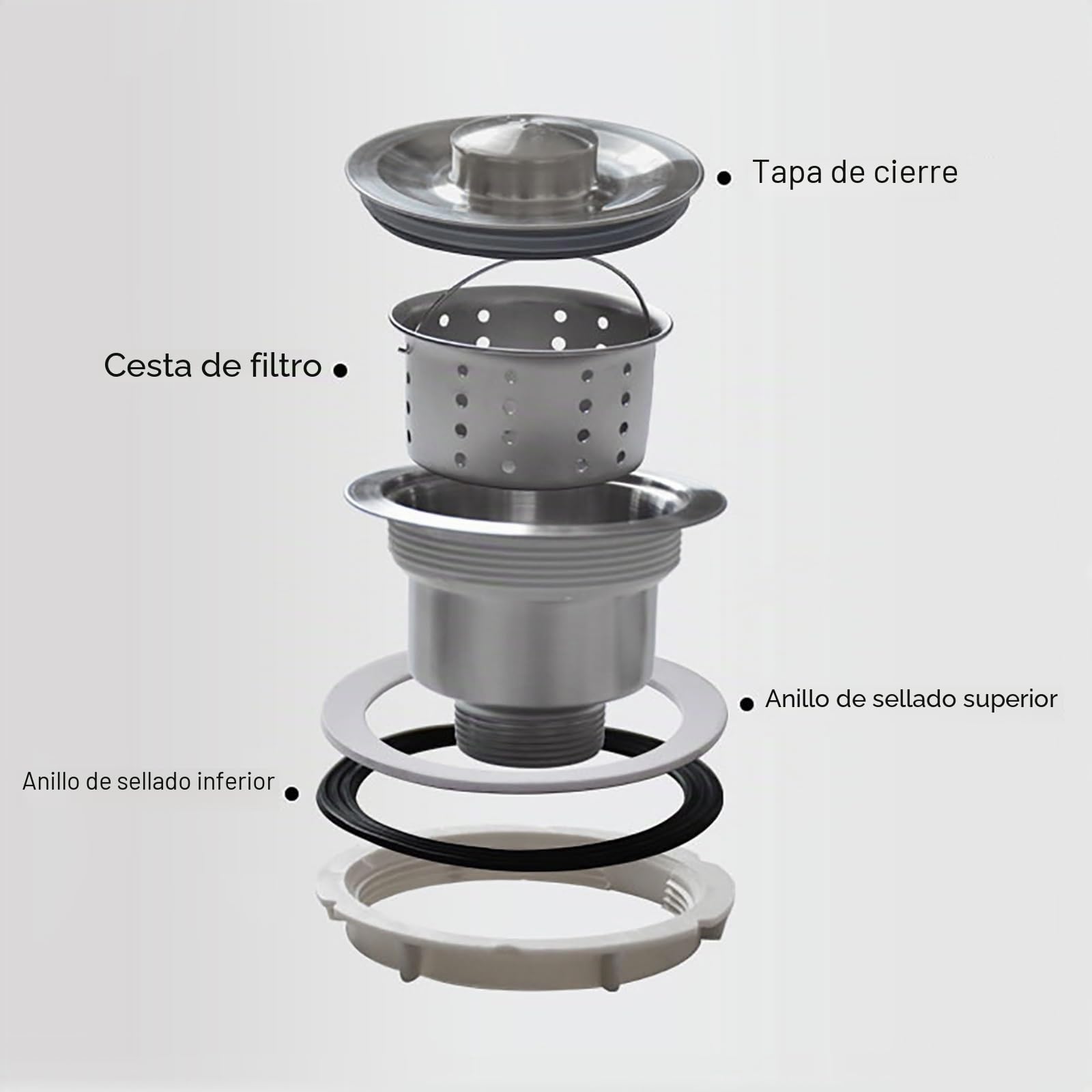 Lavabo de acero inoxidable independiente con grifo, para lavadero, jardín, garaje, fregadero de cocina, fregadero de cocina al aire libre con banco de trabajo y estantes de almacenamiento, fácil de