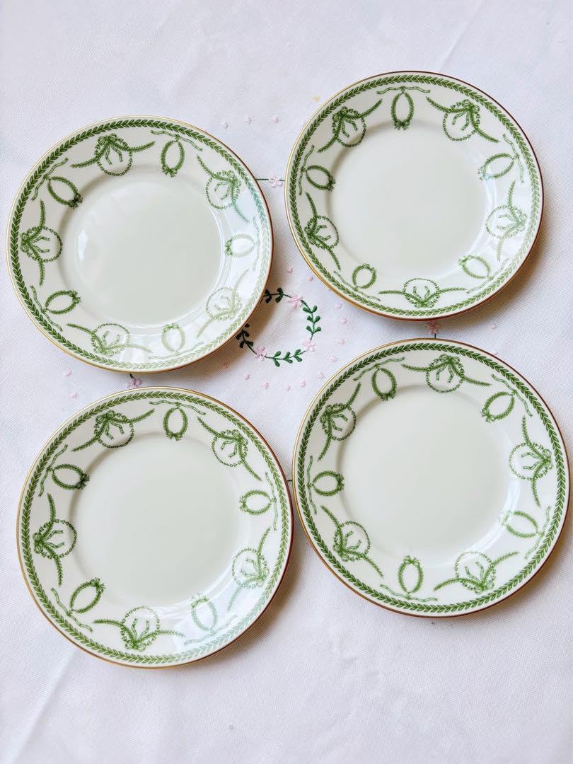 新品ロワイヤルリモージュ　超美品　ラデュレ風　パン皿４枚新品未使用 ロワイヤルリモージュ ラデュレ風 パン皿4枚 10枚あり！リモージュ焼