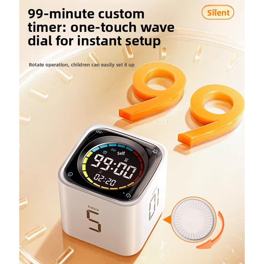 Reloj Electrónico TK3 Temporizador Personalizado Cronómetro Cuenta Regresiva Reloj para Cocinar Estudio Mini Temporizador Digital