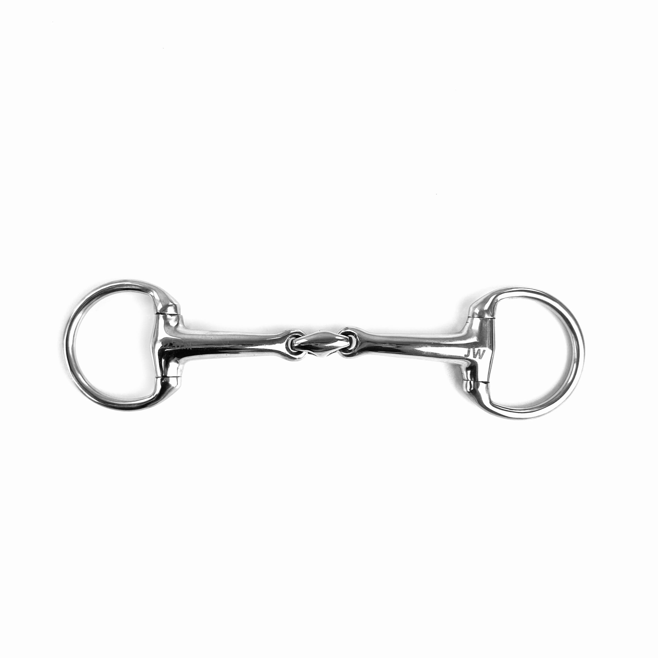 Equine Smile ES0164 JW Olive Head Bit Double Broken Stainless Steel Ring Diameter 50 mm Bit Thickness 15 mm (12.5 cm)