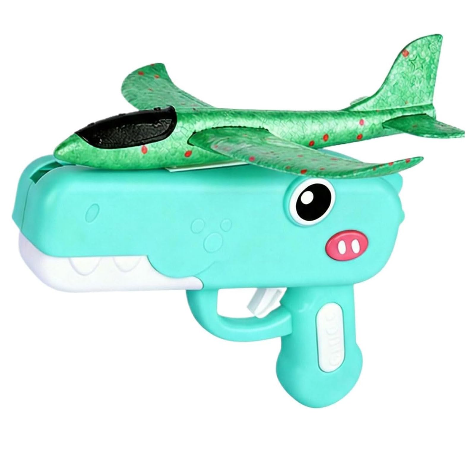 Dinosaur Foam Glider Launcher, Cute Dinosaur Glider Plane Flying, Fun Birthday Gifts, Easy to Launch Foam Aircraft (Blue) — view 9