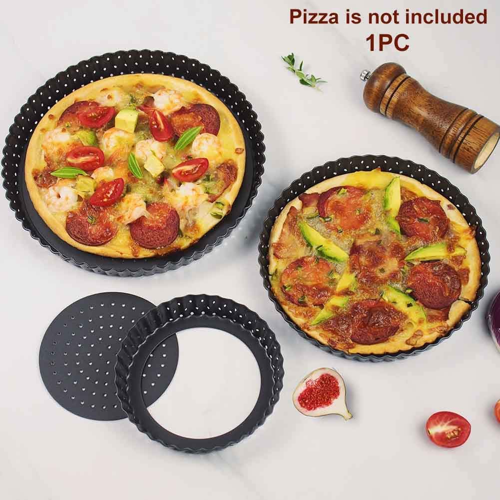 DDSHUN Teglia Quiche Rotonda 20,3 Cm - Antiaderente, Base Sfusa, Per Crostate, Torte Salate E Pizza - Foto 9