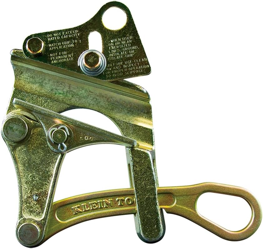 Klein Tools 1716-71 Jaw Grips, Parallel Jaw Grips, Wire Pulling Tools, 4000 lb Capacity for HDPE-Coated Wire