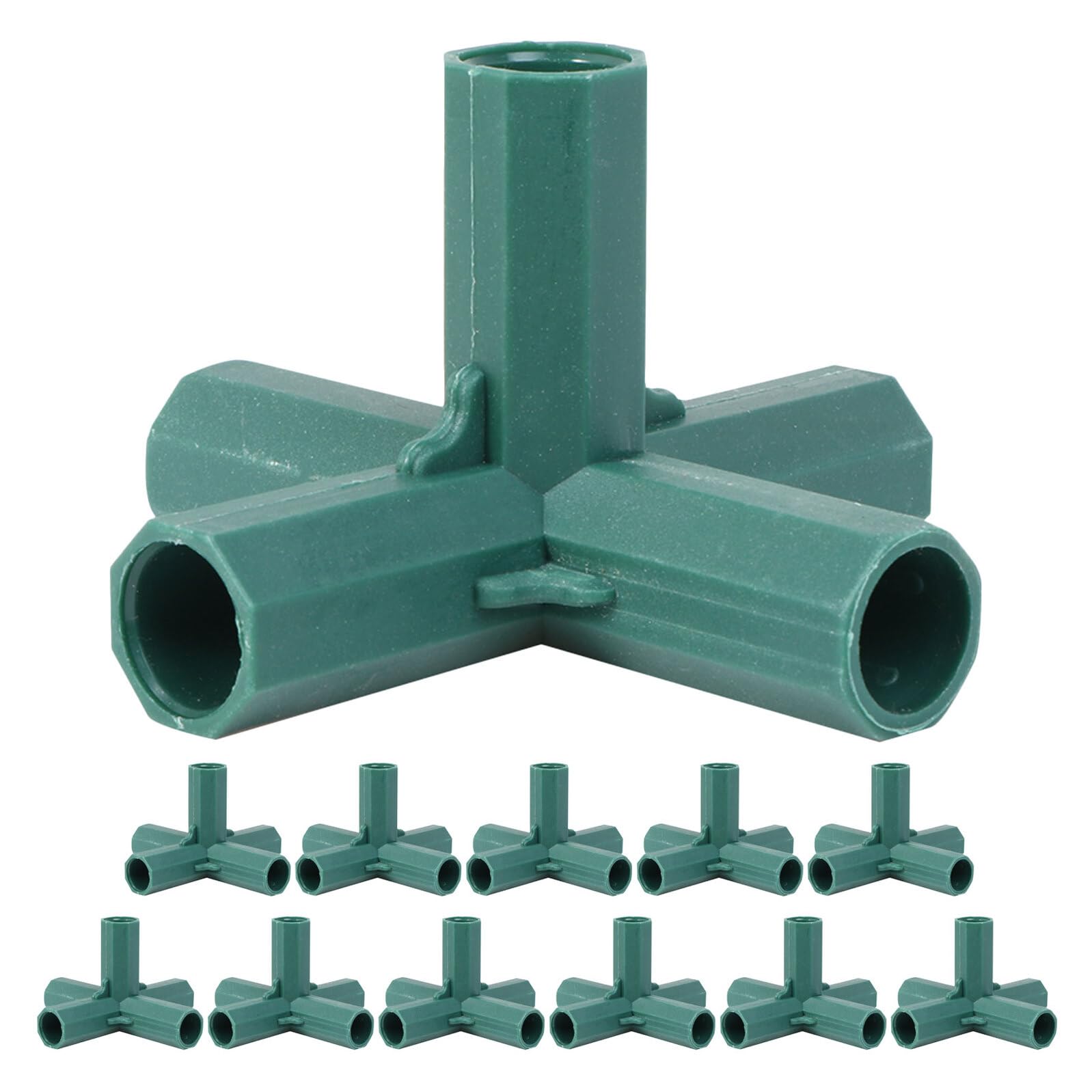 Treillis et connecteurs 16 mm POPETPOP tuteurs de plantes lot de 12 raccords coudés 5 voies