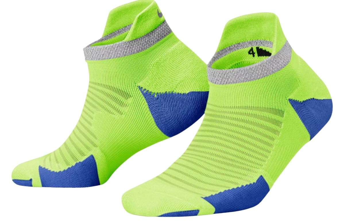 Nike Spark Cushioned No-Show Running Socks Mens 8-9 5 Women 9 5-11