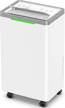 34 Pints Dehumidifier for Basement, with Drain Hose, 38dB Quiet, 2500 Sq.Ft