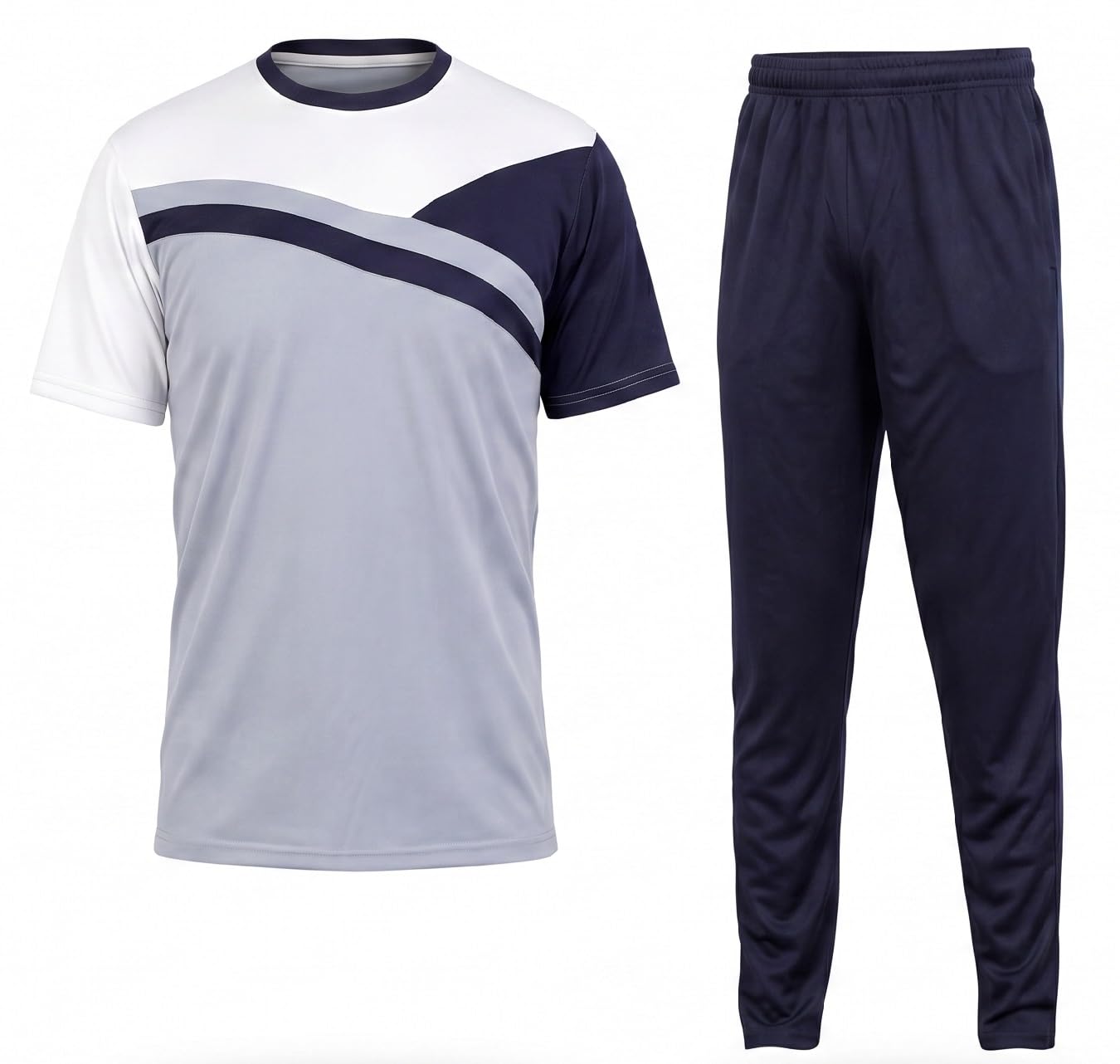 Cotton Blend Night Suit/Summer Suit for Men, Regular Fit Half Sleeves T-Shirt & Lower Set | Soft Cord-Set Track Suit for Boys | Ideal for Casual Outings, Gym, Workout, Sports-picture-48