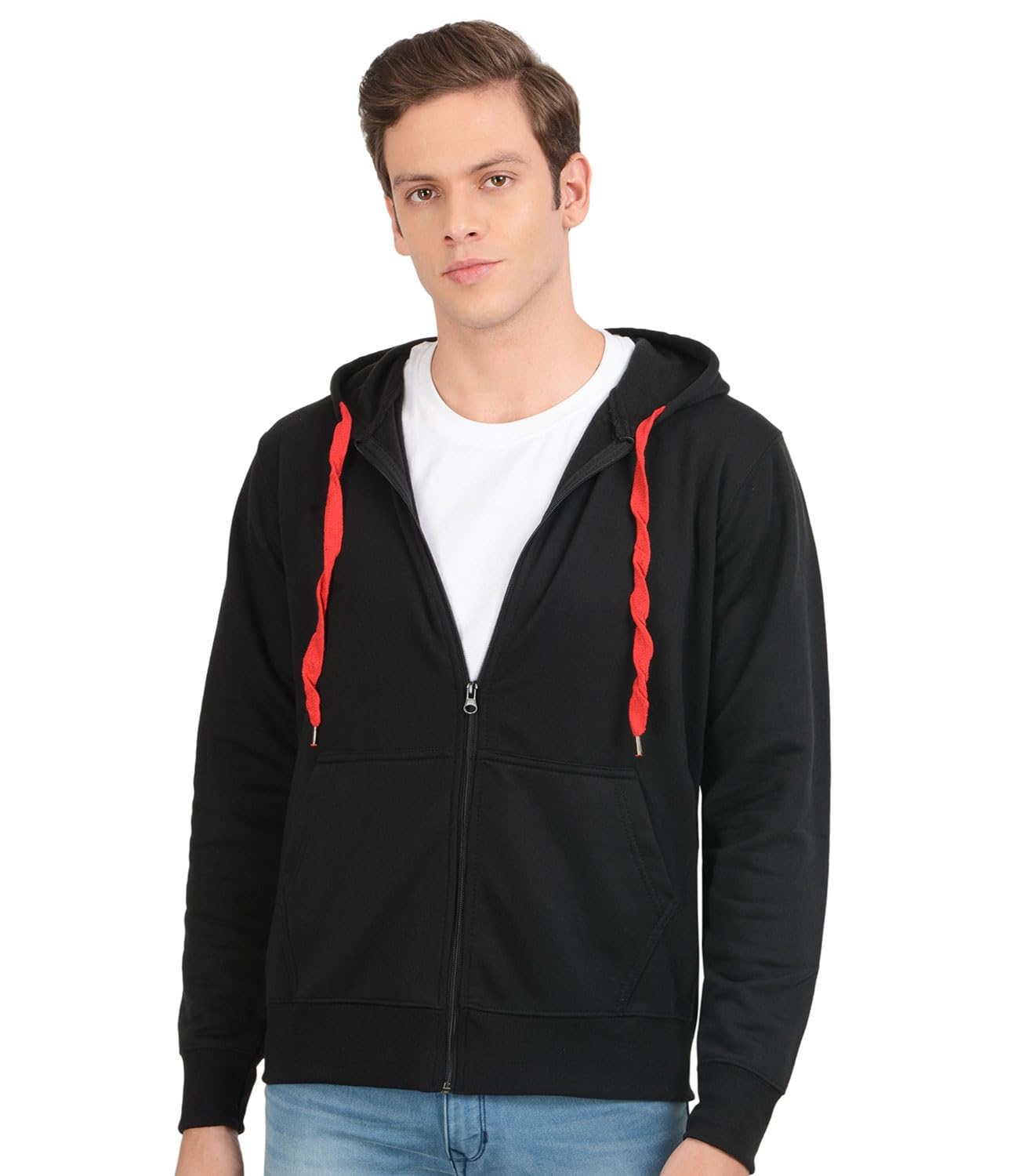 Cotton Hoodie for Men | Stylish Sweatshirt With Zip | Winter Wear Pullover-image-44