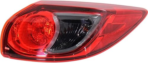 HEADLIGHTSDEPOT Luz trasera compatible con Mazda CX-5 2013-2016 Luz trasera exterior derecha del lado del pasajero