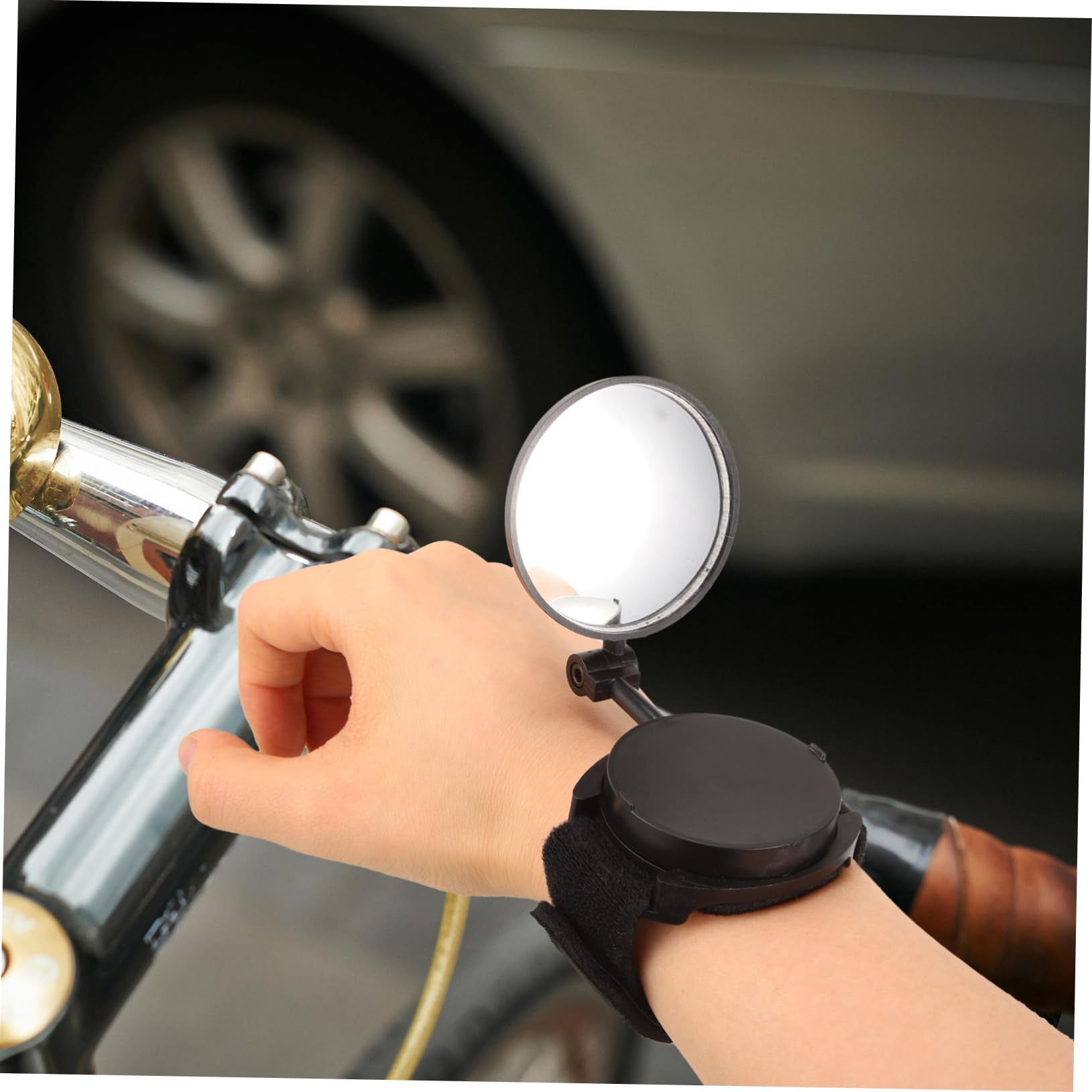 BESPORTBLE 4pezzi Specchietto Retrovisore Da Polso Per Bici Design Rotante Per Sicurezza Ciclismo Compatibile Con Bici Da Montagna e Strada e Comodo
