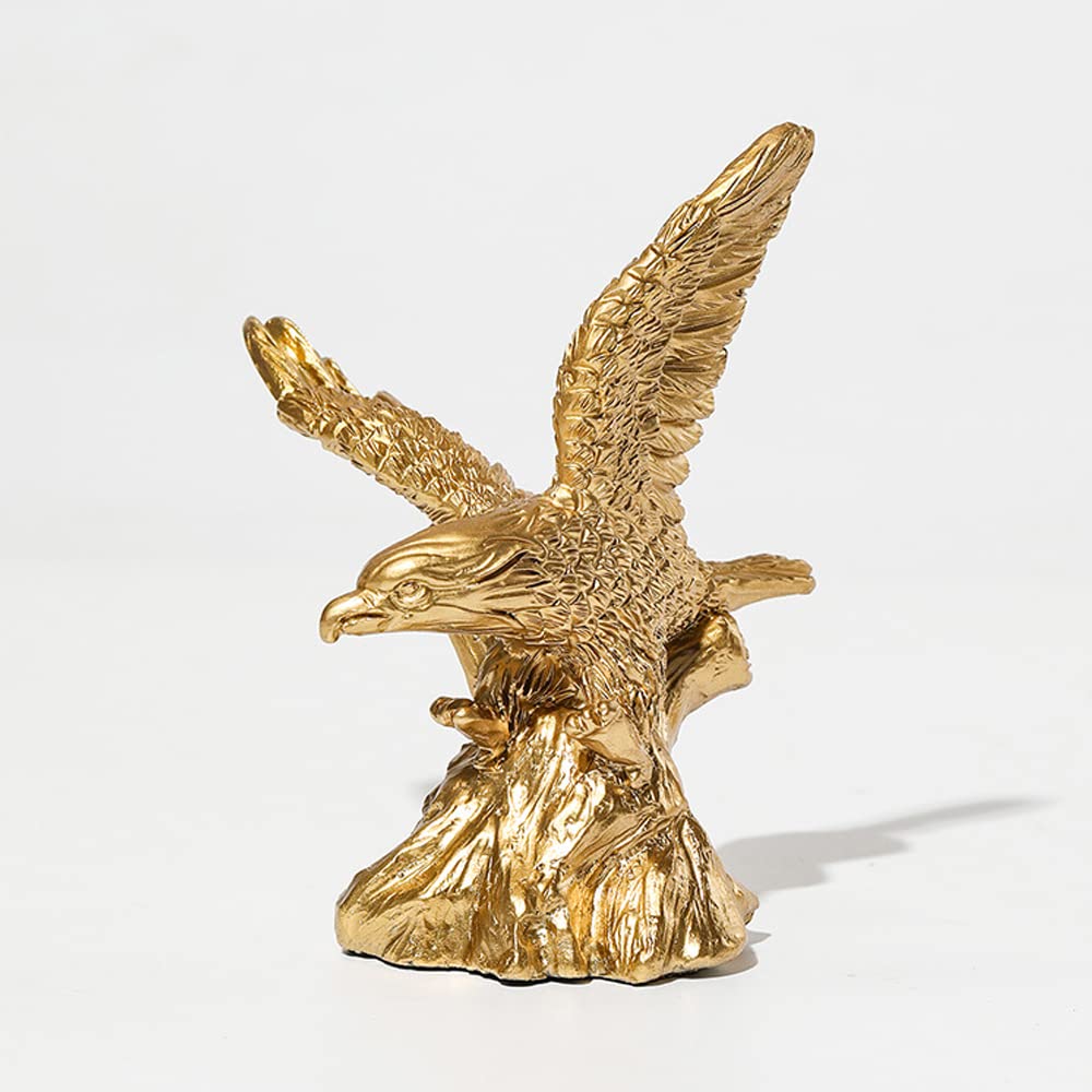 Small Eagle Figurine Ornament Resin Eagle Sculpture Statue Tabletop Ornament for Home Office Decoration