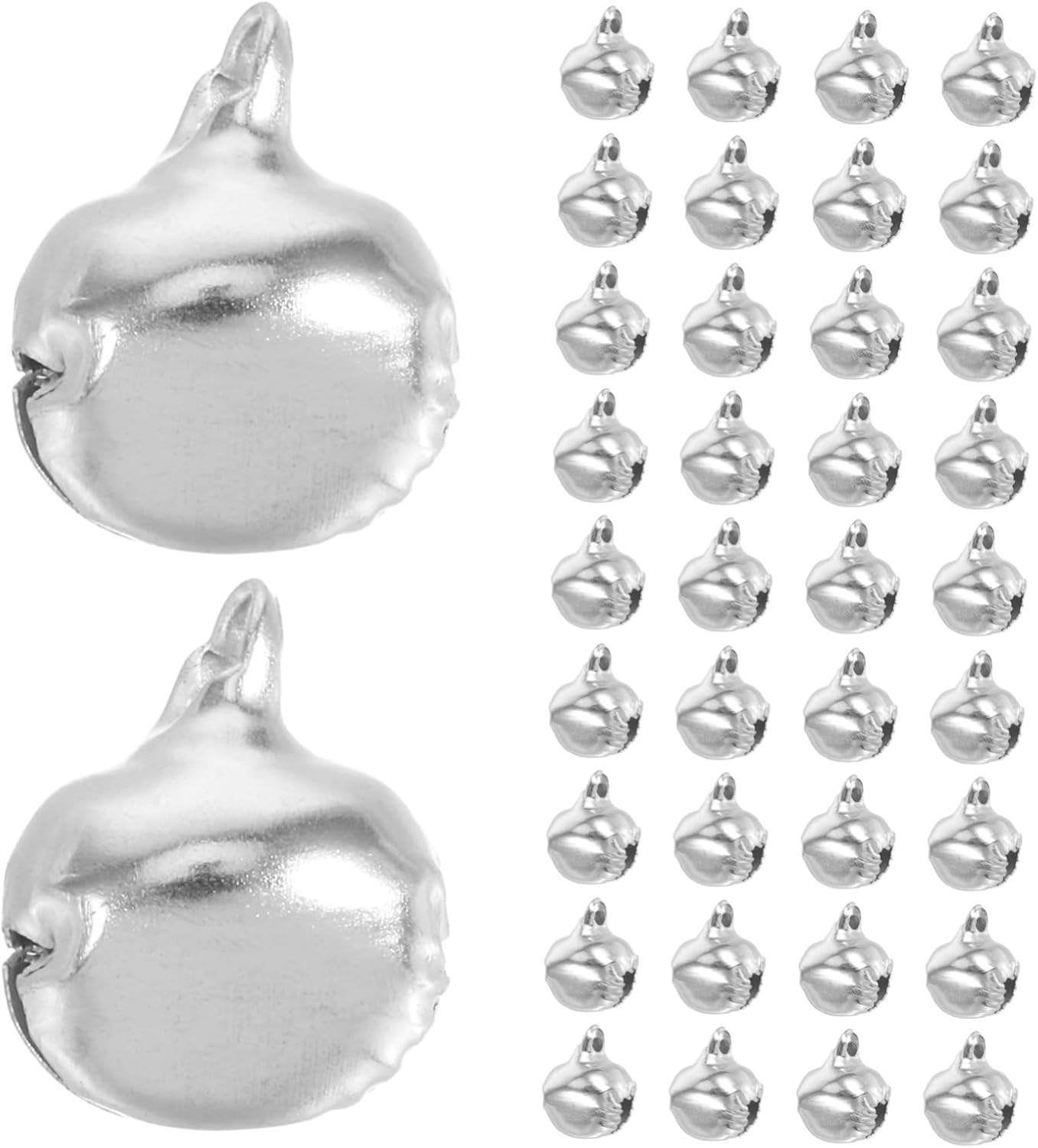 SEWACC 200Pcs Craft Bells Vintage Jingle Bells for DIY Projects Holiday Decorations Pet Collars and Jewelry Making Bells for Festive Home Decor