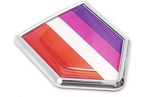 2 Pack Lesbian Pride Car Stickers