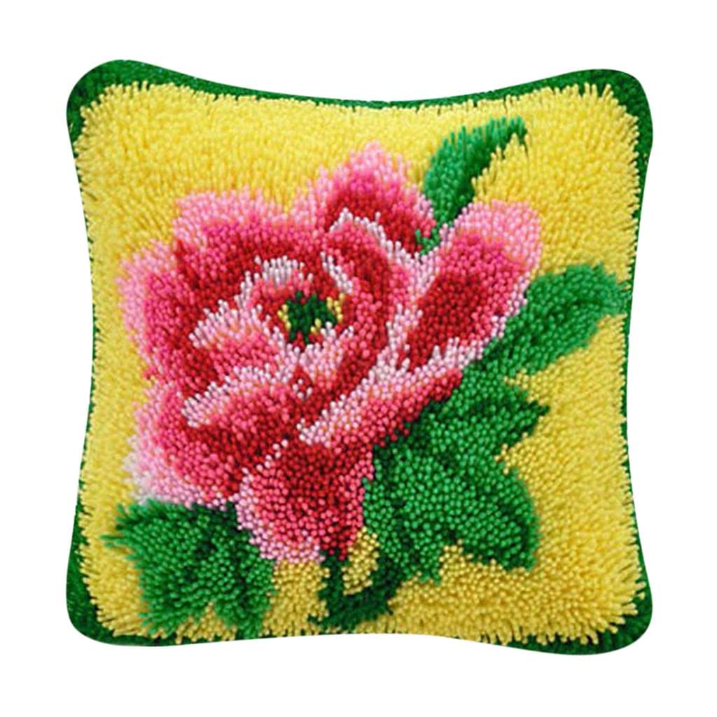 LOOM TREE 1 Set Pillow Carpet Plant Flowers Grass DIY Sewing Crafts Latch Hook Kits Needlecrafts & Yarn | Rug Making | Latch Hooking | Latch Hooking Kits-image-35