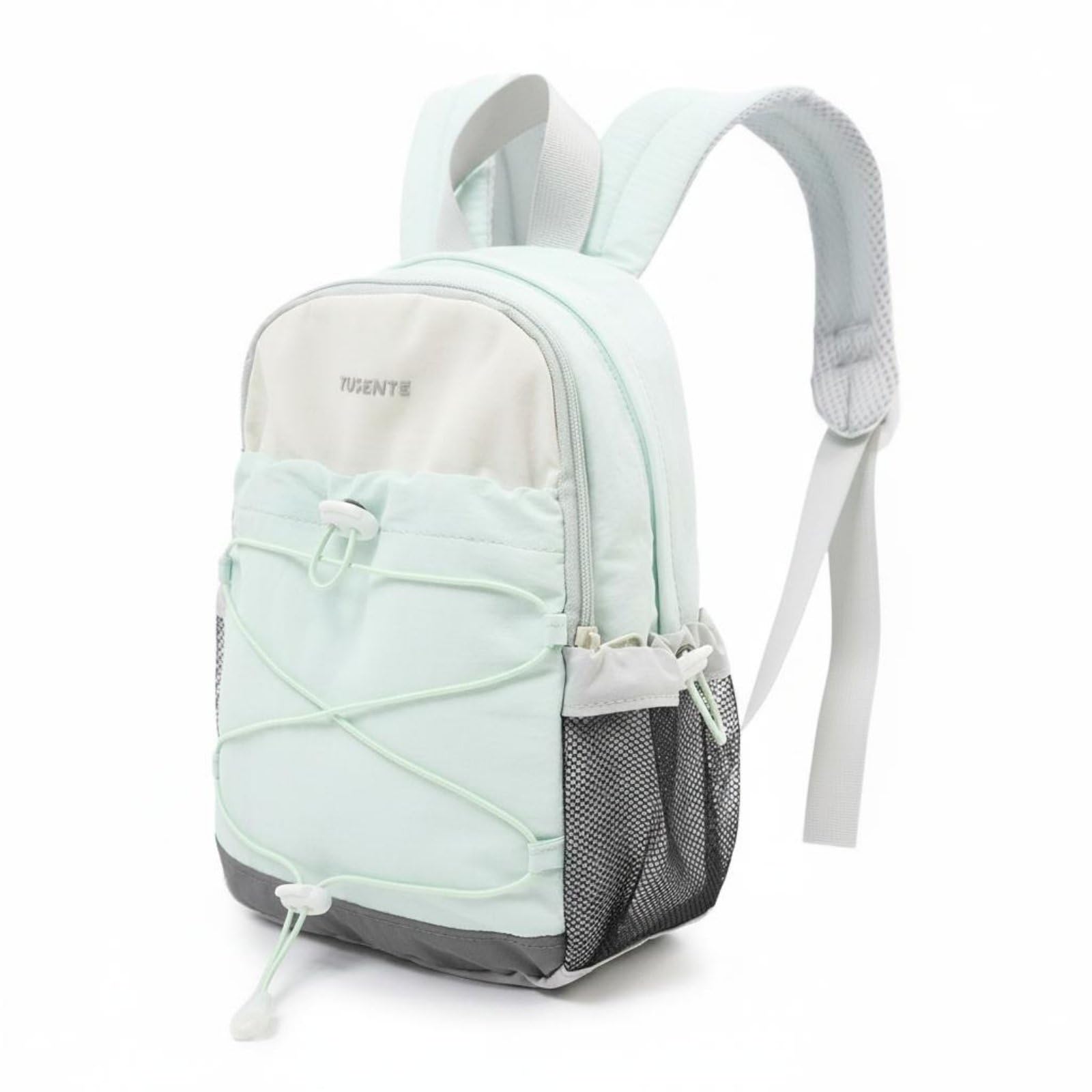 Color Block Design Mini Backpack Compact Small Hiking Backpack Easy to Carry Daypack Long-Lasting for Girls, Women, Cycling, Commuting, Mint Green-image-1