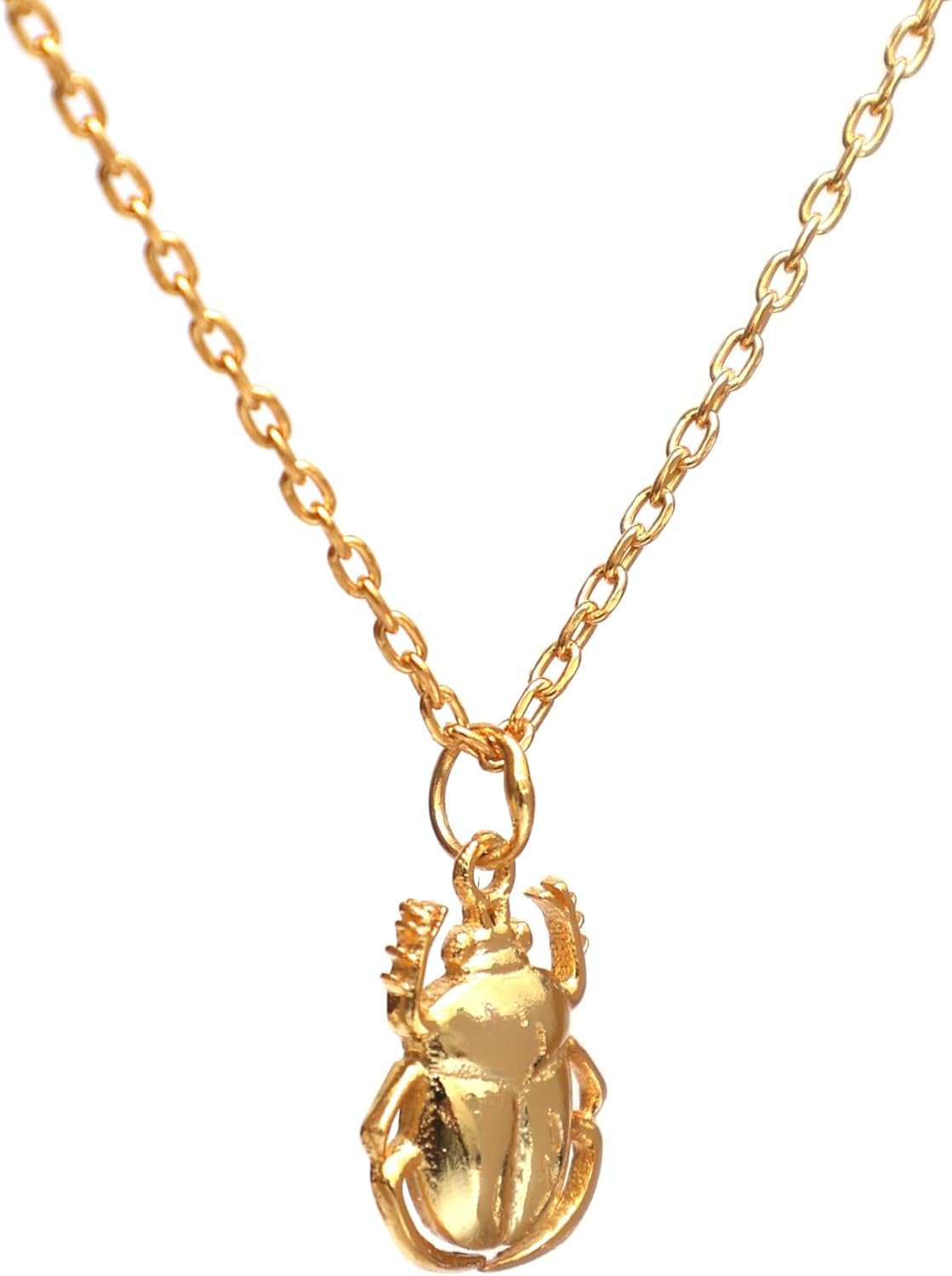 | Gold | 925 Sterling Silver | Dainty Amulet Necklace for Girls | Handmade | 14k Gold Plated | 18 Inch Adjustable Chain | Gift for Her - Image 4