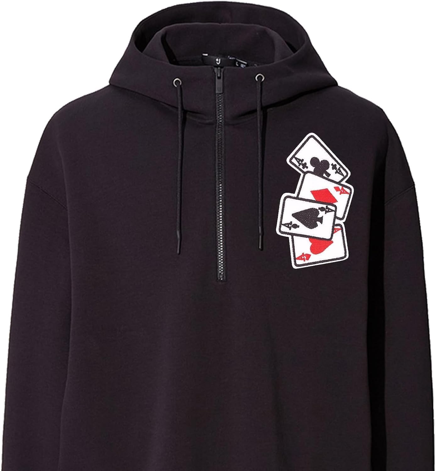 Toppe termoadesive da poker, 5 pezzi, adesivi per riparare simboli fortunati, toppe termoadesive per abbigliamento con asso del poker, applicazioni di carte da gioco per magliette fai da te, lenzuola,