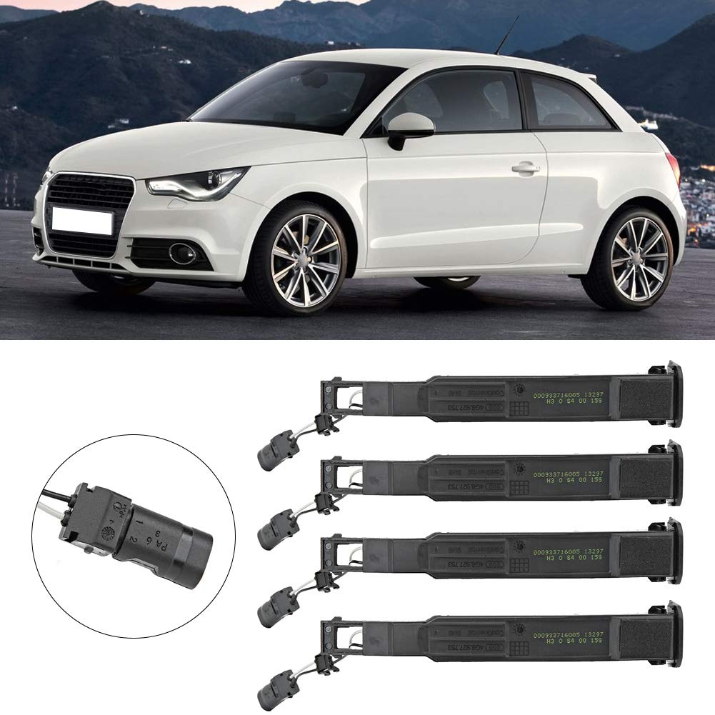4Pcs Door Handle Sensor Exterior Door Handle Sensor Pin Switch Fit for Avant 4G8927753 Black