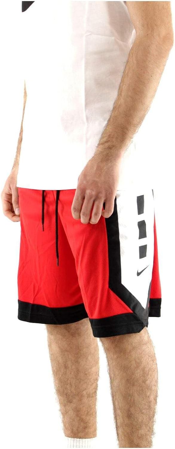 Nike mens Dri-FIT Elite Basketball Shorts, University Red/Black-black, X-Large