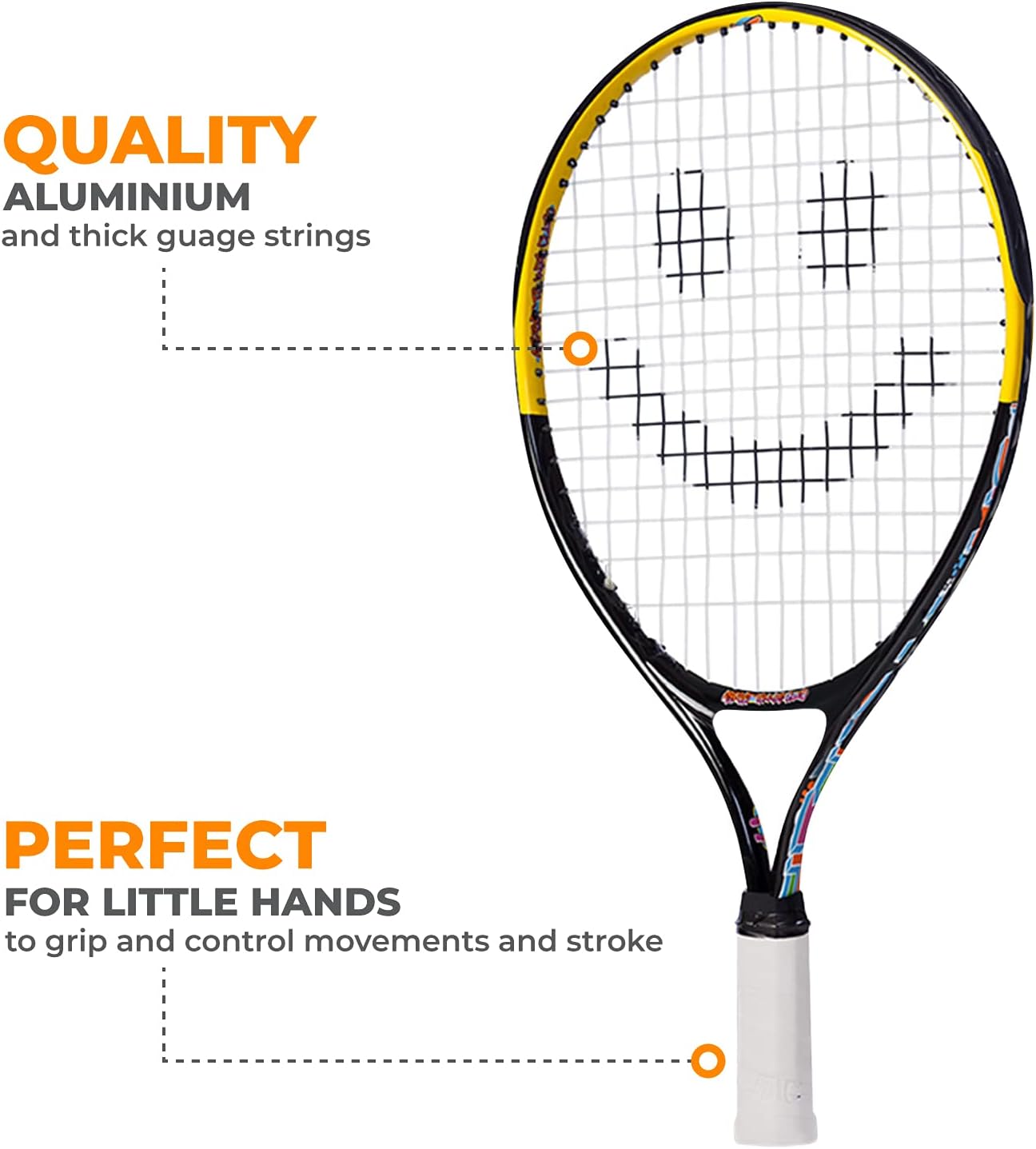 Tennis Rackets for Kids by Street Tennis Club. Proper Equipment Helps You Learn Faster and Play Better! : Sports & Outdoors