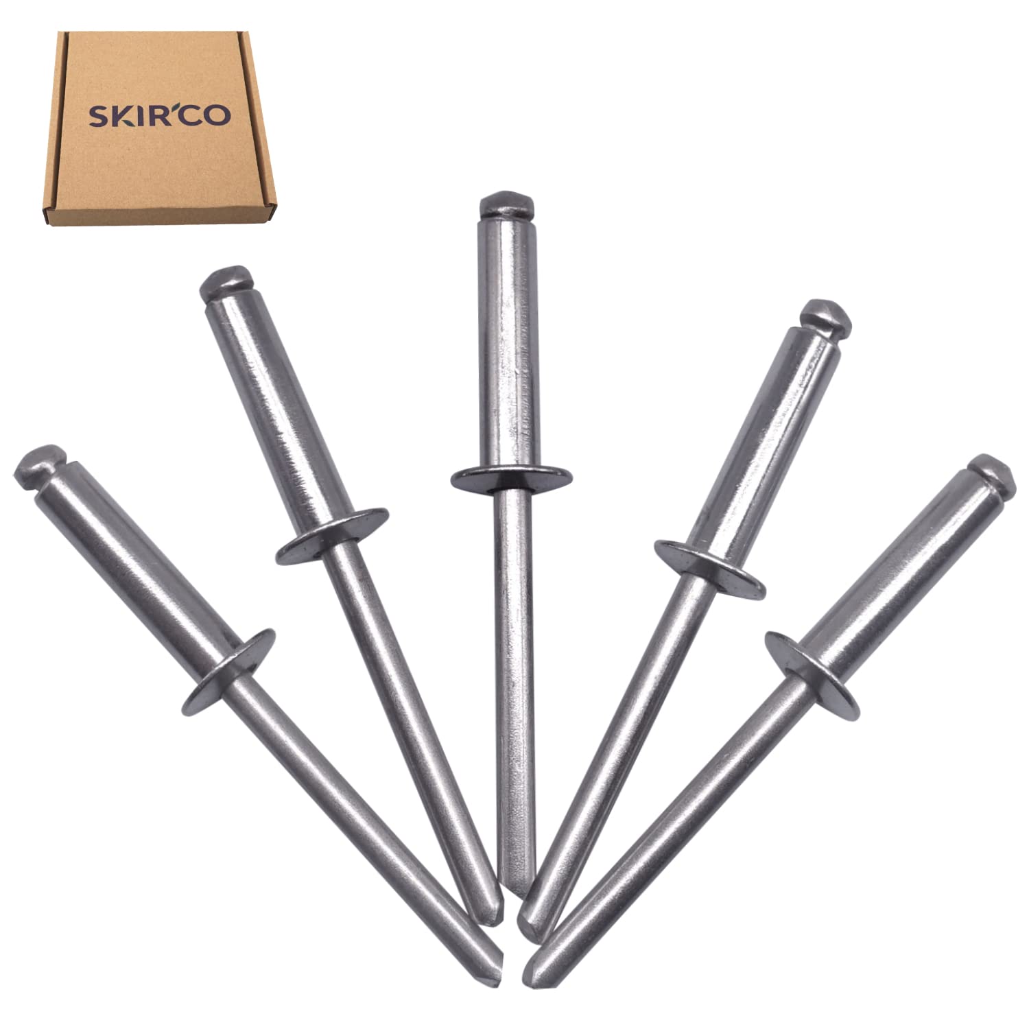 Rivetti Ciechi Acciaio Inox 4.8x10mm - 10 Pezzi, Testa Piatta, Tenuta Stagna - Foto 14