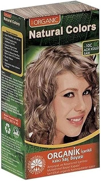 Natural Colors Organik  erikli Sa  Boyas  10C - A k K ll  Sar