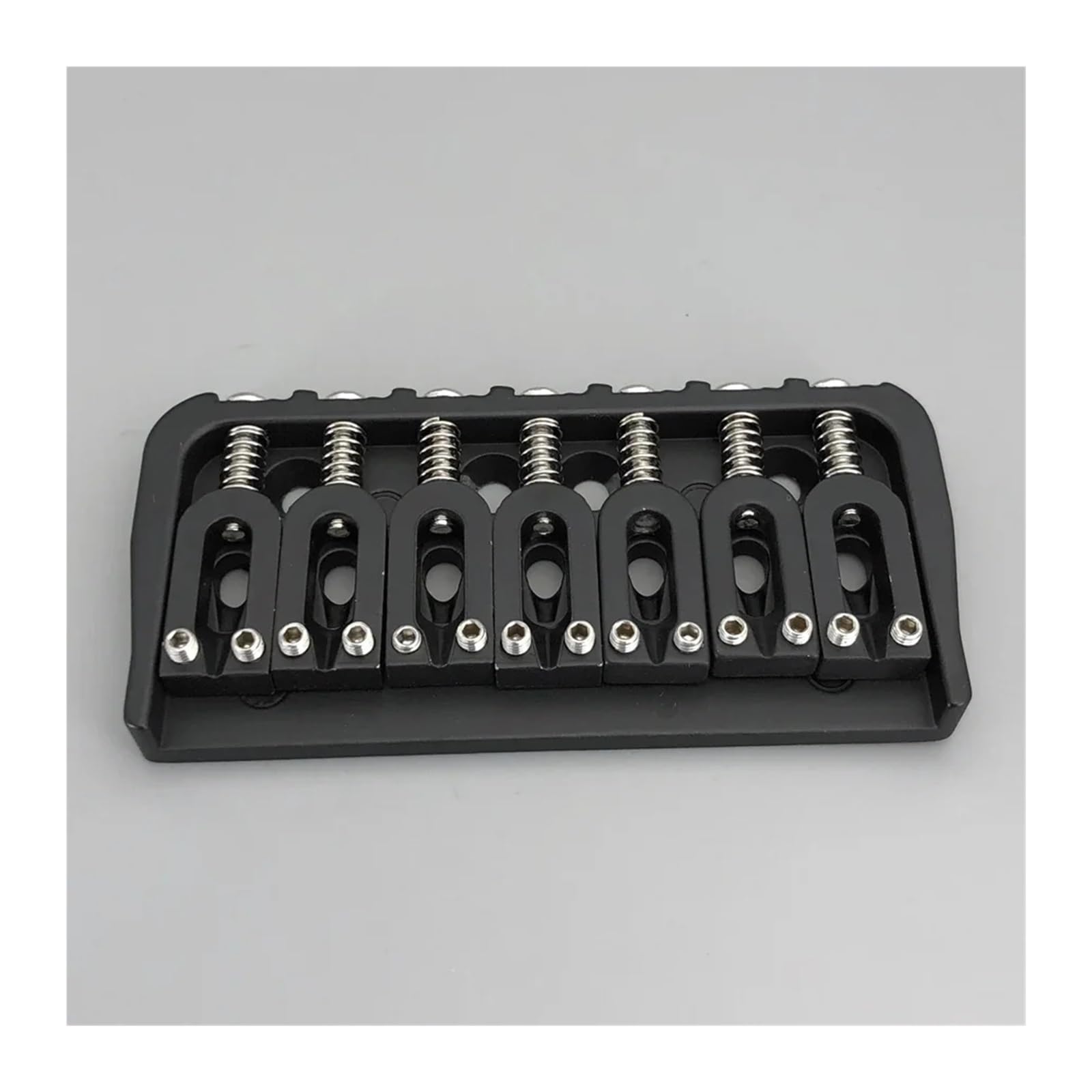 Puente De Guitarra Fijo De 7 Cuerdas, Accesorios For Guitarra, Negro(Chrome)