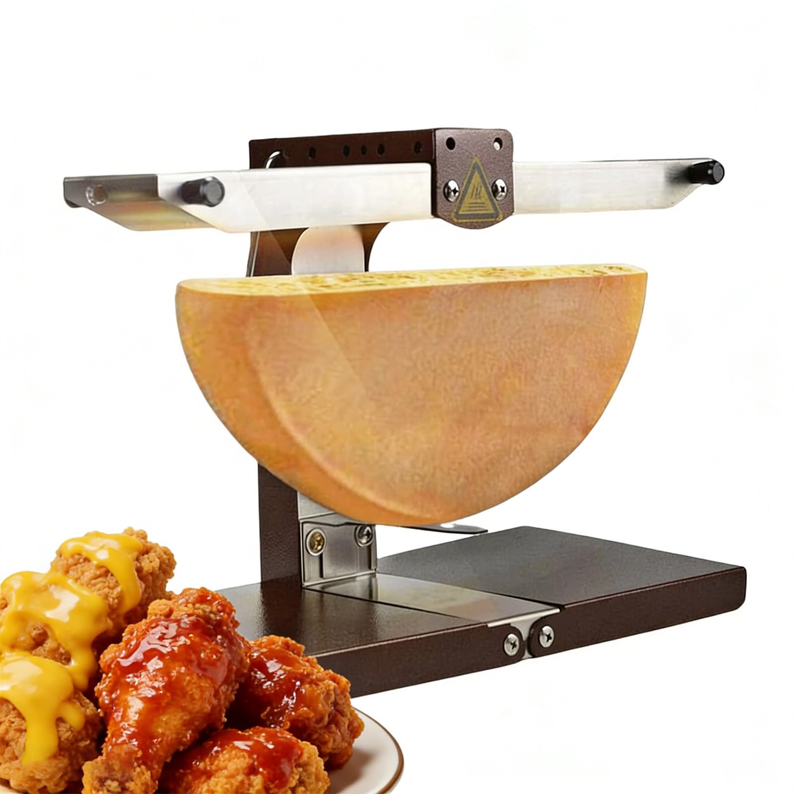 Scioglitore di Formaggio per Raclette Elettrico, Macchina per Raclette Professionale, Scaldaformaggio per Mezza Forma di Formaggio, Angolo Regolabile, Adatto per Casa E Ristoranti