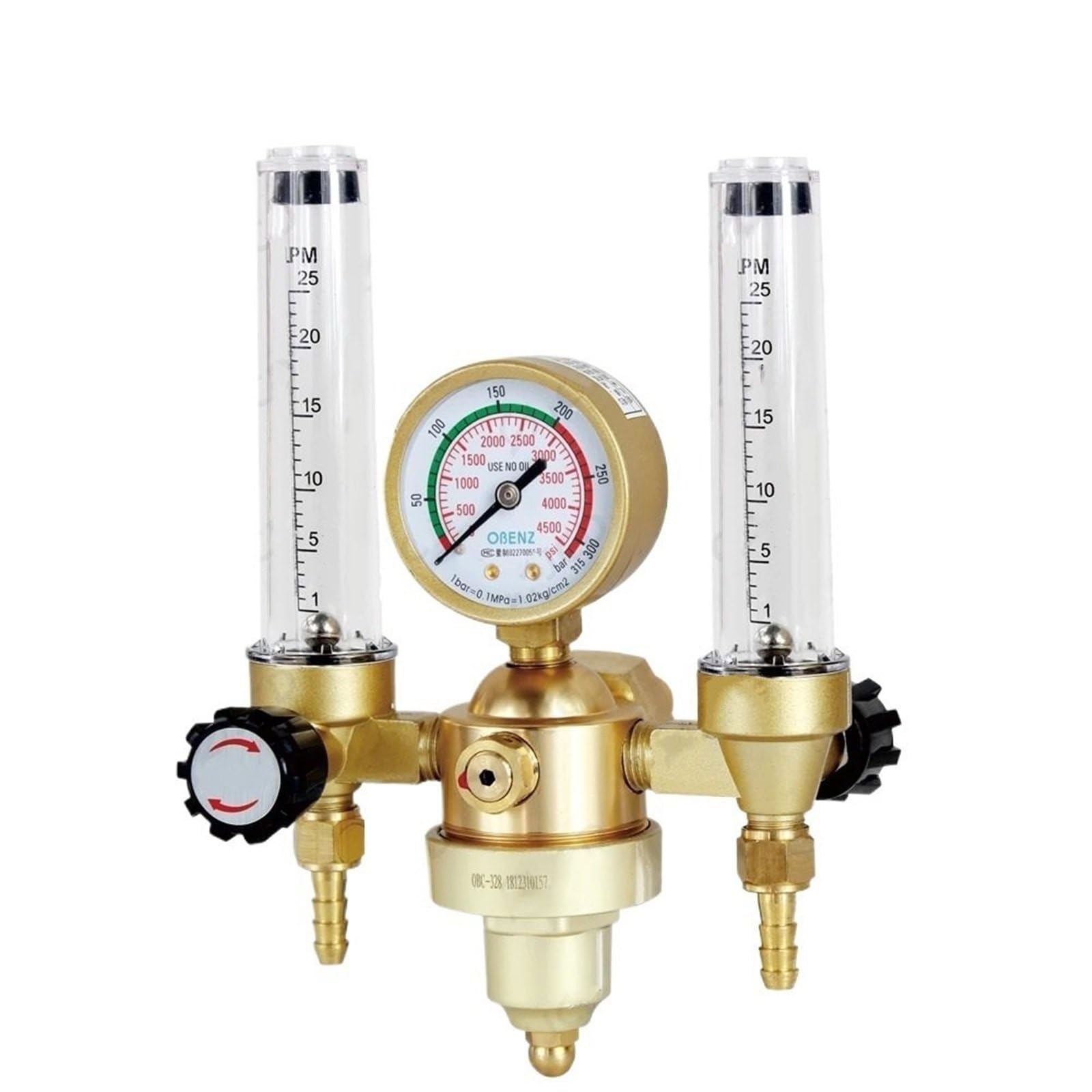 Manometr 0-30MPA Regulator argonu CO2 MIG TIG Przepływomierz Regulator gazu Miernik przepływu Manometr do spawania Reduktor ciśnienia Regulator (AR-193)