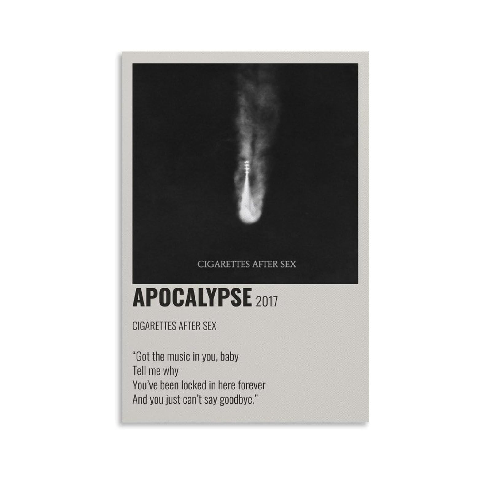 Poster Apocalypse by Cigarettes After Sex, Acteur, Chanteur Classique,  Affiche de clbrit, Athlte Clbre Poster Peinture  l'huile pour la  maison Dcoration d'intrieur 30 x 45 cm : Amazon.fr: Cuisine et Maison