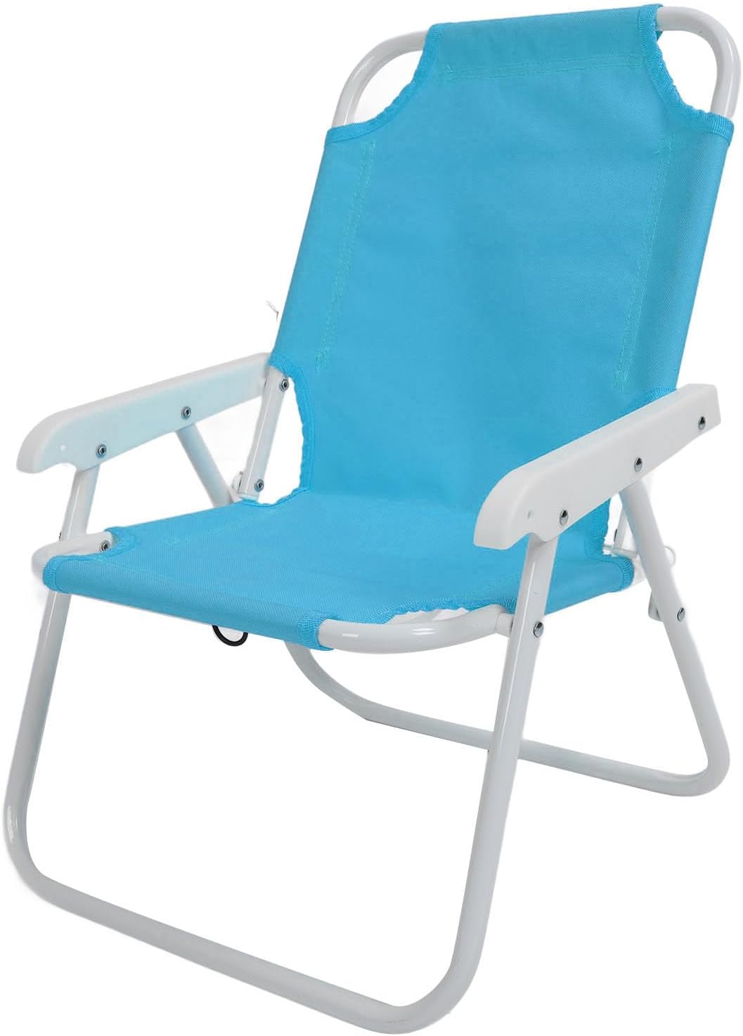 Pilipane Children Beach Chair Folding Portable Camping Chairs Outdoor Lawn Sand Chair with Umbrella for Picnics Vacations Parties (Blue)