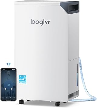 4500 Sq.Ft. Most Efficient Energy Star 2025, Max 80 Pint/D (Standard 52Pint/D) Smart Compressor Dehumidifier with APP/WIFI, Intelligent Humidistat for Basement, Home, Bedroom, Bathroom, Garage (LIBRA)