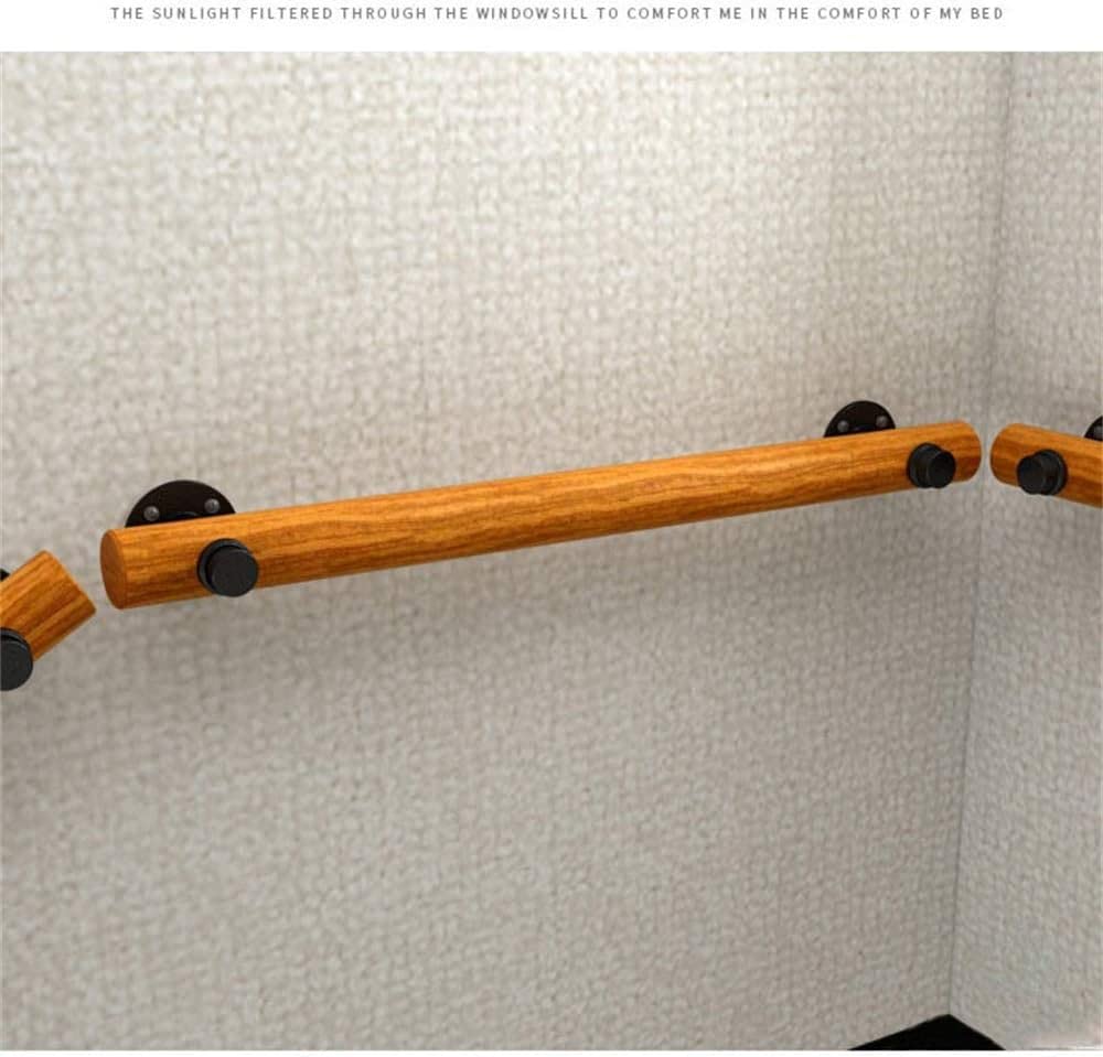 Binario di sicurezza per interni in legno massiccio, antiscivolo, per ville e bar, lunghezza regolabile e resistente, lunghezza regolabile