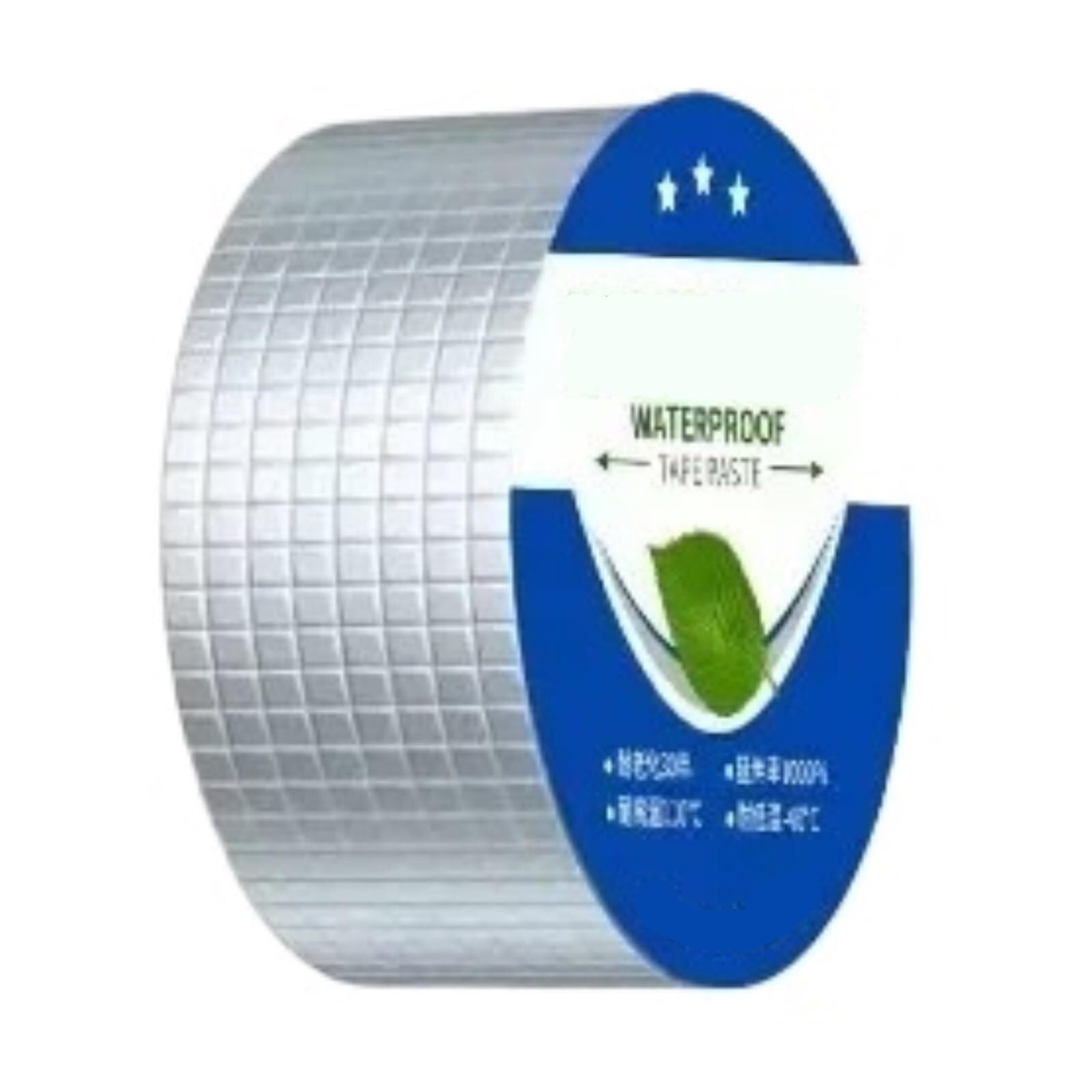 Nastro isolante in foglio di alluminio, Sigillante for nastro in gomma butilica in foglio di alluminio for pareti tetti Dimensioni multiple for esterni(20cmx5m)